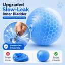 Herding Ball for Dogs, 18 Inch Upgraded Dog Push & Chase Ball with Thickened Bite & Tear Resistant Cover, Burst-Resistant Inner Ball, Outdoor Exercise Toy for Active Dogs, Multi-Color, Medium