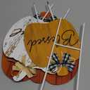 Weysat Thanksgiving Decorations Outdoor Metal Fall Yard Sign Pumpkin Porch Decorations for Home Lawn Pathway Front Door Fall Pumpkin Decor Outside Thanksgiving Party Garden Lawn Patio Walkway Decor