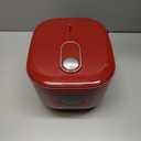 Low Sugar Rice Cooker with Steamer Basket, 3L Small Low Carb Rice Cooker with Stainless steel Steamer Basket (Red)