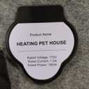 Heating Pet House, 18"L x 14.5"W x 9.5"T, Grey