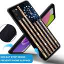 DAIZAG Compatible with Samsung Galaxy A03S 4G Case,All-Round Protection Shockproof Anti-Scratches TPU Cover,Cases for Man Woman-1776 Vintage USA Flag Wood American Flag
