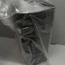 KSSKSS 3 Pack Bathroom Small Trash Can with Lid, 2.6 Gallon Slim Garbage Bin with Pop-Up Lid, 10L Plastic Wastebasket for Bedroom, Office, Kitchen, Toilet (Black)