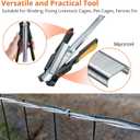 Proster Hog Ring Plier - Fits 11/16'' Nails, for Auto Feed Fence Fastener Nailer Plier for Pigpen Birdcage, Only Plier, NO Nails (Orange & Black)