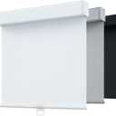 SHADEMOON Blackout Cordless Roller Shades for Windows,Free-Stop System Blind with Valance,Pull Down Room Darkening Indoor Shades,Thermal Insulated UV Blocking Fabric,Home Office(White,63" W x 72" H)