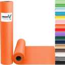 Vanhench Orange Wrapping Paper Roll 17.5"963" (80/1/4FT), Orange Kraft Paper RollSolid Color Art Kraft Craft Paper Roll for Gift Wrapping, Birthday, Bouquet Flower Poster Bulletin Board Paper