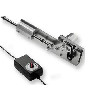 DIY Reciprocating Linear Actuator, Adjustable Telescopic Motor with Speed Controller, 24V Reciprocating Motor, 120RPM Adjustable Stroke and Speed, 5-25kg Thrust, 2cm-8cm Stroke