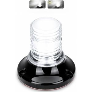 Anchor Light, Flash+Constant Boat LED Stern Light, All-Round Super Bright Marine Navigation Signal Light, Surface Mount White LED Marine Lighting Kit for Fishing Yacht Sailboat BassBoats