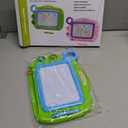 Toddler Toys for Girls Boys Age 3 4 5 Year Old, Magnetic Drawing Board with 1 Pen, Erasable Writing Doodle Board for Kids with 2 Stamps, A Etch Birthay Gift for 3 Year Old Travel Toys Sketch Boards (Green)