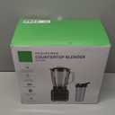 GDOR Professional Blender for Kitchen, 1200 Peak Watts Smoothie Blender, 5 Functions for Ice Crushing & Frozen Fruit, 52 Oz Glass Jar & 24 Oz To-Go Cup Combo, Self-Cleaning, Gray