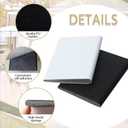 12 PCS Self-Adhesive Door Corner Seals - Exterior Door Frame Seal Foam for Weather Stripping and Draft Protection (White, Black)