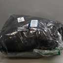 Men's Mid-Length Hooded Puffer Coat, Black, 5X-Large Big Tall