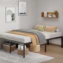 LUMUNANCE Metal Bed Frame Full Size - 18 Inch Heavy-Duty Full Platform Bed Frame No Box Spring Needed, Easy Assembly, Noise-Free, Sturdy Mattress Foundation, Underbed Storage Space