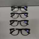 BLS BLUES Reading Glasses for Women for Home, Office & Driving - HD Clear Readers with Blue Light Blocking Protection, +0.0