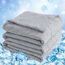 CHOSHOME Cooling Comforter California King Size, Cooling Blanket with Q-Max 0.45 Arc-Chill Cooling Fiber for Hot Sleeper and Night Sweats, Cool Thin Soft Summer Comforter for Bed, (96" x 102", Grey) (Gray)