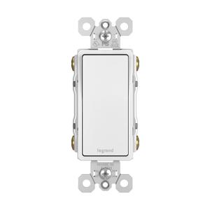 Legrand radiant TM874WCC6 15 Amp Rocker Wall Switch, 4-Way Decorator Light Switches, White (1 Count)