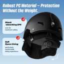 LUMDEER Ski Helmet with 2 in 1 Visor Goggles, UV Protection Snowboard Helmet, Certified Ajustable Snow Sport Helmets for Men Women Skiing, Skating, Snowboarding, Dark, Large