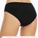 Period Swimwear Leakproof Bikini Swim Bottoms Proof Menstrual Bathing Suit Bottoms for Teens Girls Women (Black, XL)