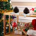 Stocking Holders for Mantle, Set of 4 Christmas Stocking Holder Weighted Flat Stocking Holders Hangers for Mantle Fireplace for Xmas Holiday Party Decoration Silver