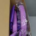 Poen Pilates Equipment Kit for Home Workout Pilates Ring and Ball Set for Women 12'' Circle Yoga Fitness Essentials Kit with Resistance Bands, Yoga Strap, Socks,Bag (Purple)