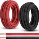 2/0 Gauge Battery Cable, 20FT Red + 20FT Black 2/0 AWG Pure Copper Wire Welding Cable, for Automotive, Battery, Solar and Generator, Standard USA OFC Wire
