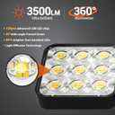 Solar Flood Light Outdoor 4 Pack, 3500LM Super Bright Motion Sensor Outdoor Lights, Solar Lights Outdoors Waterproof, Upgrade Glass Panel, 270 Wide Angle LED Security Spot Light for Outside Yard