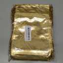 Pack of 100 6"x 8" Heavy Duty Gold Drawstring Organza Jewelry Pouches Wedding Party Christmas Favor Gift Candy Chocolate Bags