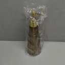 EMPO Vintage Elegant Glass Soap Dispenser, Liquid Soap/Sanitizer/Shampoo Bottle with Pump, Rustic Farmhouse Decor Hand Soap Dispenser Bathroom Accessories (Brown) (Standard)