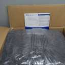 Hobestluk Bean Bag Chairs Beanbag Chair with Filler Adult Bean Bags with Fluffy Ripple Cover, Giant Bean Bag Chairs for Adults (Dark Grey, 4FT - 44" x 44" x 24")