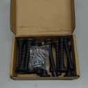 HOMOTEK 12 Pack Spring Door Stopper with Rubber Bumper Satin Nickel 3-1/8" Flexible Spring Heavy Duty Wall Door Stop Low Mounted Door Bumper for Home (Oil Rubbed Bronze)