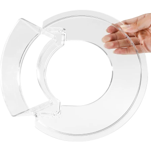 Pouring Shield for KitchenAid- Splash Guard with Removable Pouring Chute for KitchenAid 5.5-7 Quart Bowl-Lift Stand Mixer