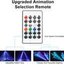 Animation Laser Light DJ Light, WorldLite Stage Party Lazer 3D RGB Full Color with DMX512, Music Sound & Remote, Great for Club Party Disco Lights Bar Wedding DJ Stage Lighting