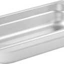 Winco SPJM-302 Anti-Jamming Steam Pan, 1/3 x 2 1/2-Inch, 24-Gauge,Stainless Steel,Medium, 2.5" Deep