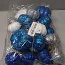 24 Pcs Thanksgiving Glitter Mini Pumpkin Decor Blue, Silver, White Small Artificial Foam Pumpkins Fall Tree Hanging Ornament Tiered Tray Decor for Autumn Thanksgiving Party Indoor Home (Bright Colors)