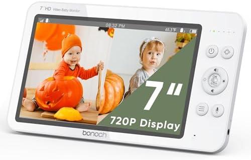 bonoch 7" 720p HD Baby Monitor Parent Unit Replacement, for BBM01/ BBM03/ BBM05, Type C Port, Camera not Included