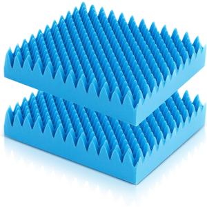 Geiserailie 2 Pcs Egg Foam Pad Eggs Chair Cushion to Relieve Back Foam Christmas Seat Cushion Chair Accessories Pad for Office Recliner Wheelchair Home Car (Egg,Blue) (18 x 16 x 4 inches Egg-Shaped)