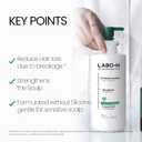 LABO.H Scalp Strengthening Shampoo for Hair Growth & Anti-Loss | Vegan Ceramide Haircare Routine with Rosemary Oil, Biotin and Caffeine, Paraben Free, Korean Hair Care, 13.5 Fl. oz.