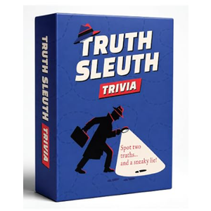 Talking Hearts Truth Sleuth Trivia Game, Two Truths and a Lie Style Trivia with 300 Card Sides