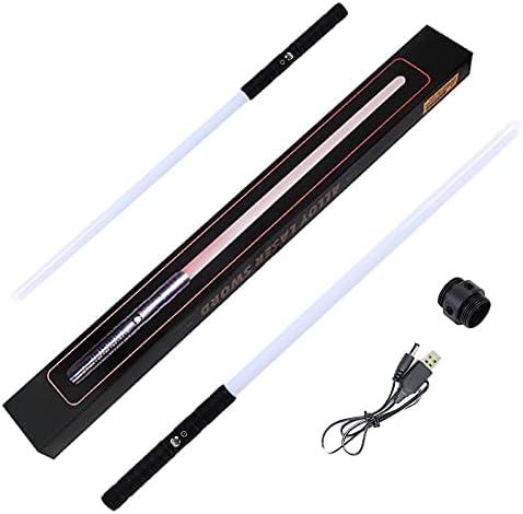 VR-robot Lightsaber, 2-in-1RGB 7 Colors Rechargeable Metal Light Saber Swords with Connector, LED FX Light Sabers Set for Adults Kids Birthday Gift Xmas Presents Halloween Cosplay Accessories