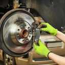 ANDANDA Work Gloves Strong Grip Fluorescein Cut Resistant single dipped Work Gloves (Small)