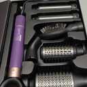 7-in-1 Hair Dryer Brush and Hair Styler Set  Fast Drying, Curling, Straightening & Volumizing  Hot Air Styling Tool with No Heat Damage  for All Hair Types  Lavender