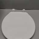 Clorox Elongated Plastic Toilet Seat with Easy-Off Hinges, Wiggle-Free