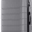NEWBULIG 28 Inch Checked Luggage, Expandable Suitcase with Spinner Wheels