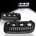 Daikokuya Sequential LED Fog Lights with DRL & Turn signal lights Compatible with Ford F150 2004 2005 2006/Fit Lincoln Mark LT 2006 Fog Lamp Assembly