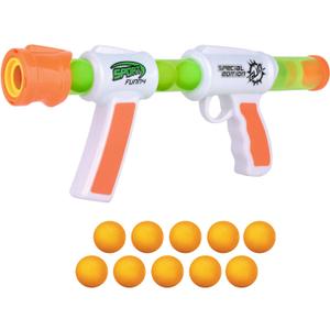 Kiddie Play Atomic Power Popper Gun Ball Shooter with Foam Balls for Kids