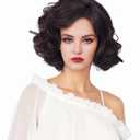Short Brown Wigs for Women Black Brown Curly Natural Wig Synthetic Full Wig for Role Play,Halloween,Daily Use