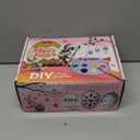 LessMo Easter Egg Decorating Kit, 36Pcs White Plastic Eggs with Dye Kit, Easter Tree Ornaments, Stickers for Kids, Hanging Plastic Eggs with Rope for Easter Decoration, Easter Egg Hunts