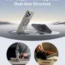 Anker Ultra Magnetic for iPhone Case with Sturdy 360 Ring Stand, Military-Grade Shockproof Kickstand Compatible with MagSafe (for iPhone 16 Plus, Green)