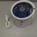 Arctic Air Ice Jet Personal Air Cooler, 3-Speed Room Cooler with Reusable Ice Packs, Portable Cooler with Multi-Directional Vent & 7 LED Lights, Whisper-Quiet Air Cooler for Room