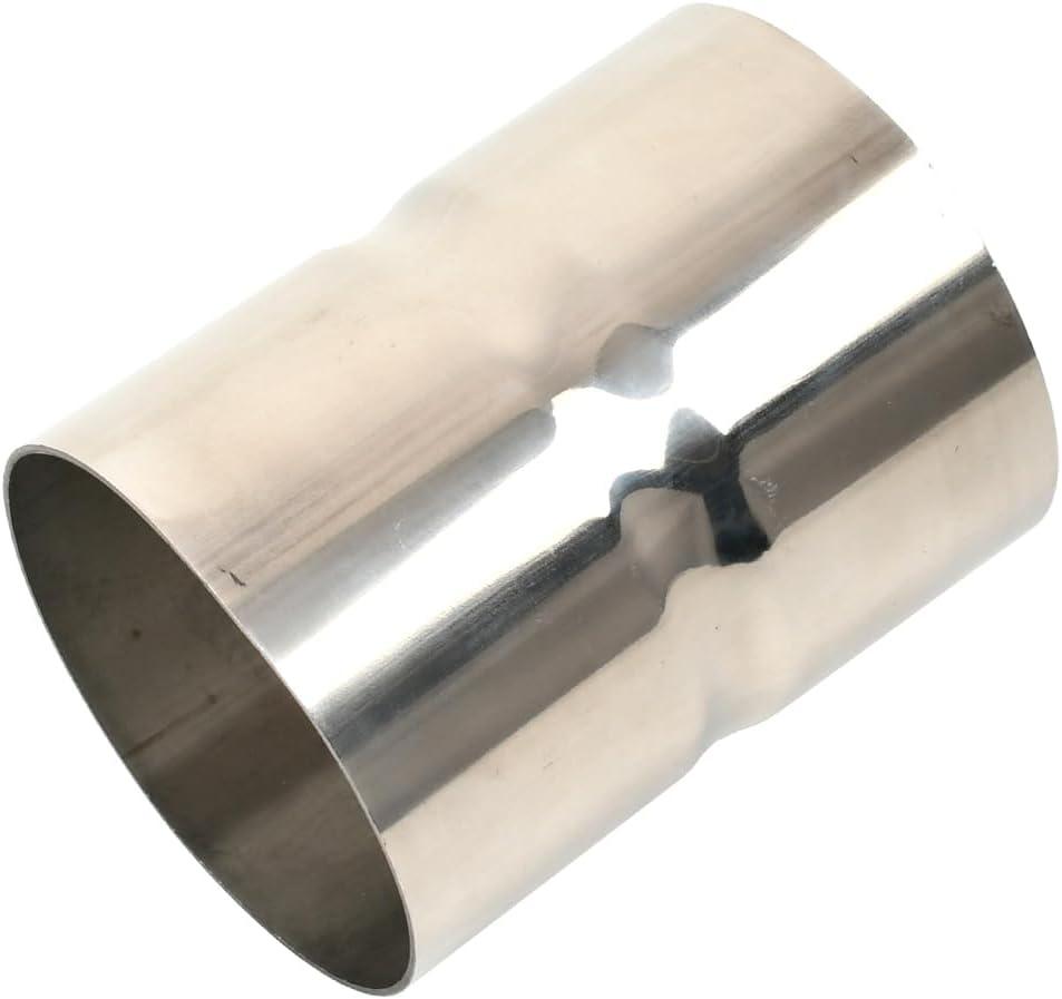 Polished Stainless Steel 3'' ID to 3'' ID Exhaust Adapter,Exhaust Reducer Connector Pipe,ID 3 Inch Exhaust Coupler,4'' Length,Universal Fitment