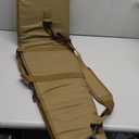 AUMTISC Soft Rifle Gun Case, 41/45/49 Inch Shotgun Carrying Bag for Scoped Rifles with Adjustable Shoulder Sling (48"-Fits Rifle Up To 45", Khaki)
